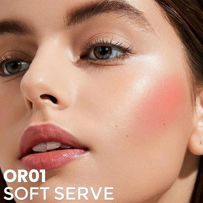 FOCALLURE Silky Cream Liquid Blush,Leaving a Matte Dewy