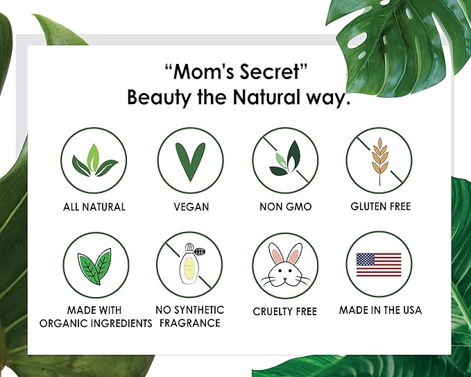 Mom's Secret 100% Natural Concealer, Organic, Vegan, Glute 11 oz