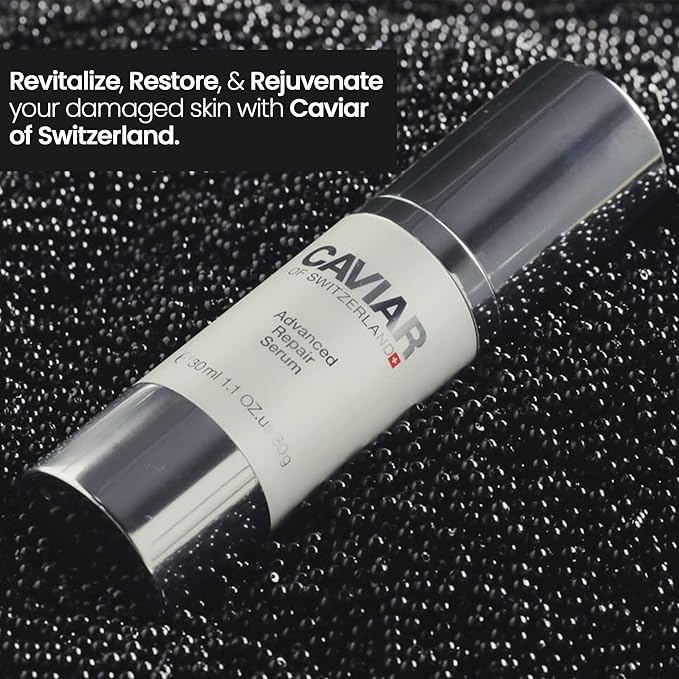 Caviar Hydrating Extract Face Serum - Advanced Repair Serum for Anti-Aging, Facial Lifting & Firming Effect, Removes Wrinkles & Fine Lines | Glowing Skin with Vitamin E & Reduced Dryness (30ml)