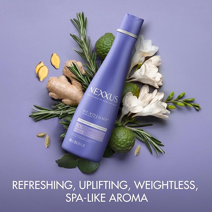 Nexxus Hy-Volume Weightless Lift Conditioner Protein Fusion with Collagen Protein & Hyaluronic Acid For Flat & Limp Hair for 48 Hours of Volume 13.5 Fl Oz
