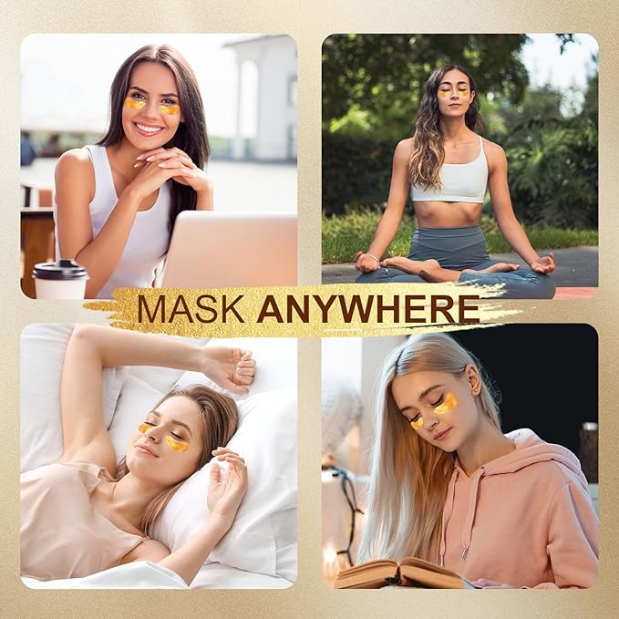 20Pairs/40Pcs 24K Gold Eye Patches,