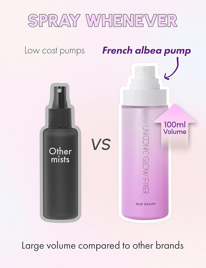 SELF BEAUTY Glow Makeup Setting Spray | Hydrating 100ml