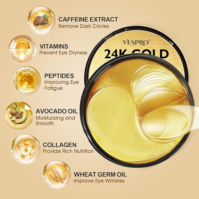 120 pcs 24k gold under