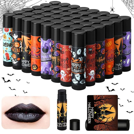 48 Pcs Halloween Spooky Lip Balm