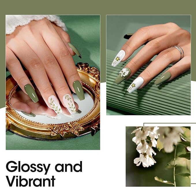 Gellen Green Gel Nail Polish