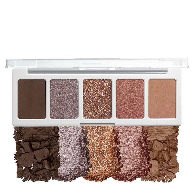 wet n wild Color Icon Eyeshadow Makeup 5 Pan Palette, Matte, Shimmer, Metallic, Long Wearing, Rich Buttery Pigment, Cruelty Free - Camo-flaunt