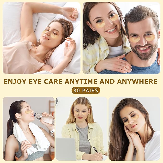 24k gold vitality-fill eye patches