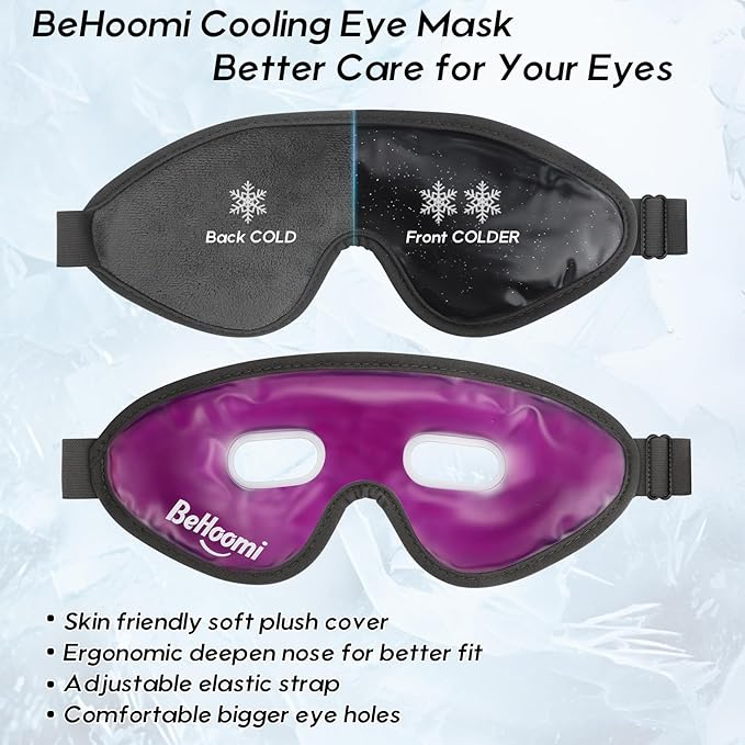 Cooling eye mask, gel eye