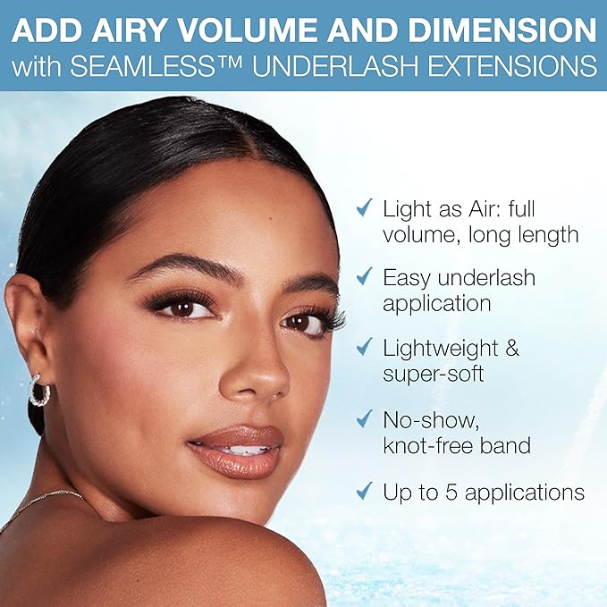 Ardell Seamless Light-as-Air Underlash Extensions Refill Kit - DIY Lash Clusters, Eyelash Extension, Customizable & Lightweight, Natural Look Lashes, 1-Pack
