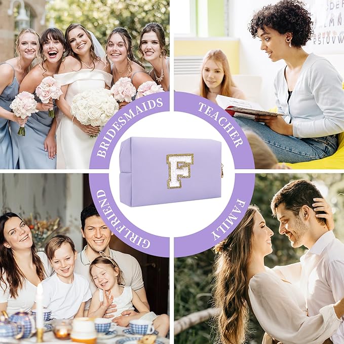 Personalized initial letter patch makeup