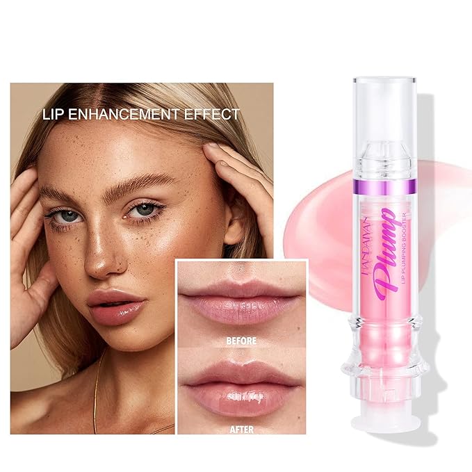 Plumping Lip Oil With Chili Extract - Fuller Lips Instantly! Ultra-Hydrating & Nourishing, Glossy Finish Lip Glow Oil, Lip Plumping Booster Plump (05 Wild Strawberry)