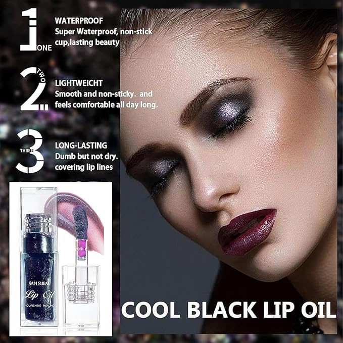 3 Colors Bossup Color Changing Lip Oil，Magic Color Lip