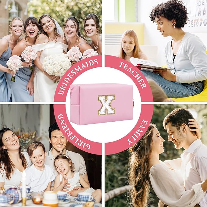 Personalized initial letter patch makeup