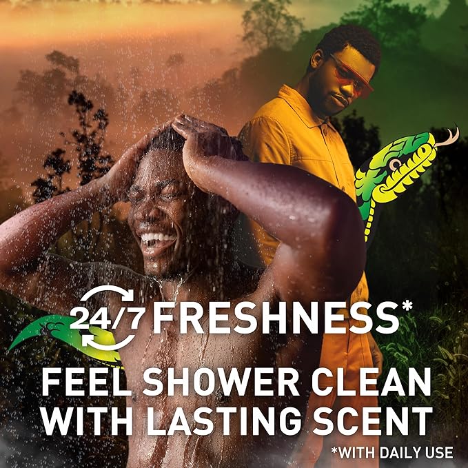 Old Spice Cleansing Body Wash for Men, 3X Defense, 24/7 Shower Fresh with Lasting Scent, 2-in-1 Body & Face Wash, MambaKing with Rich Plum Scent, 24 oz (Pack of 4)