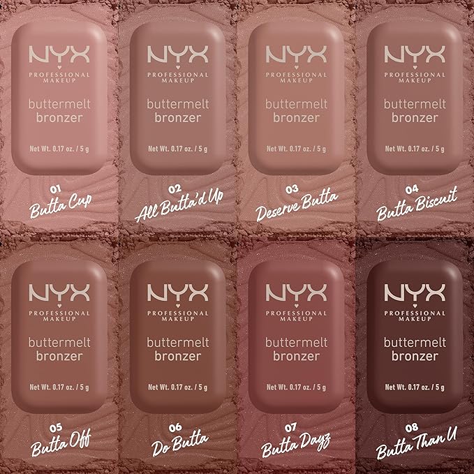 NYX PROFESSIONAL MAKEUP Matte Buttermelt Bronzer, Longwear Face Than U