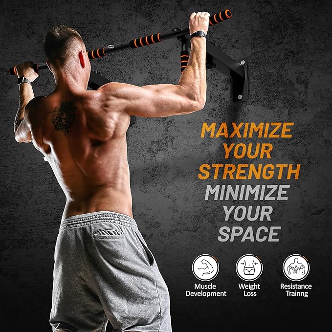 FICTOR Door Pull up Bar for Doorway 30''-37'' Door