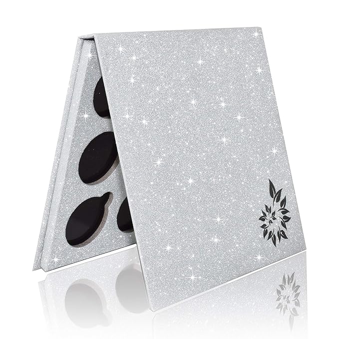 Glitter Mirror Empty Magnetic Reusable Eyeshadow Makeup Palette
