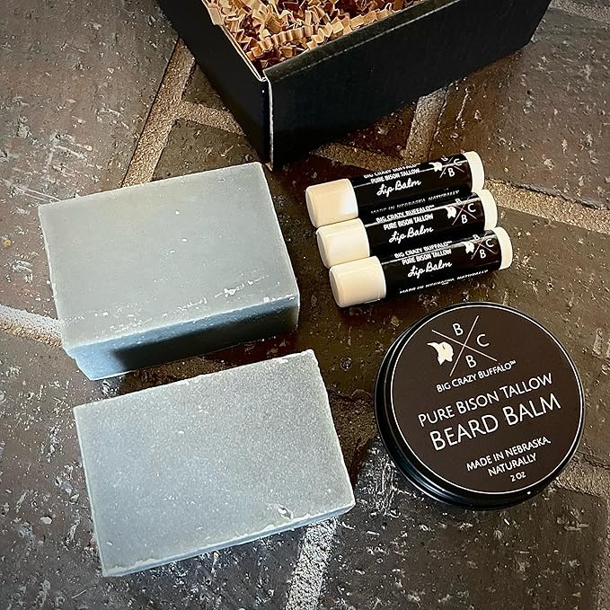 Pure Bison Tallow Beard Gift Set Naturally