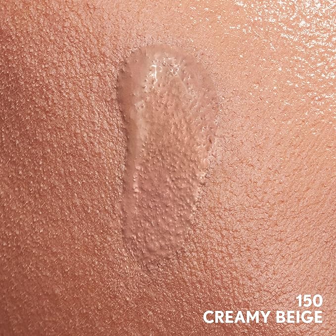 COVERGIRL Clean Invisible Foundation Makeup, Dewy & Glowy Natural Finish, Buildable Coverage, Skin-Like Smooth Look, Vegan, Creamy Beige, 1oz
