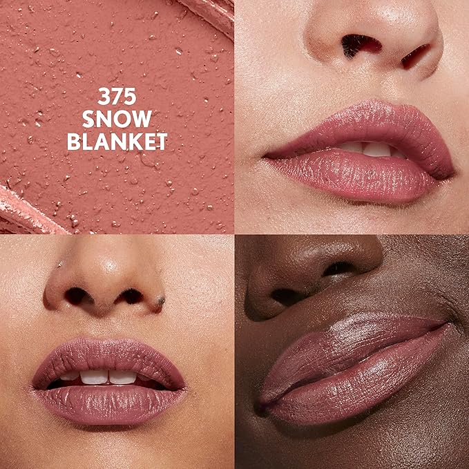 COVERGIRL Clean Lip Color, Snow Blanket, Satin Finish, Squalane, Avocado & Aloe, Carmine-Free, Non-Drying, 0.12oz