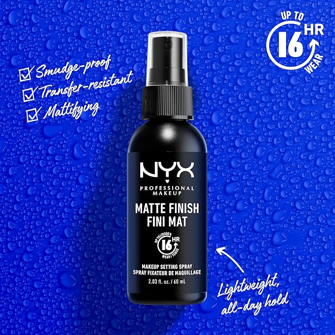 NYX PROFESSIONAL MAKEUP Makeup Setting Spray, Matte Setting Up Wear