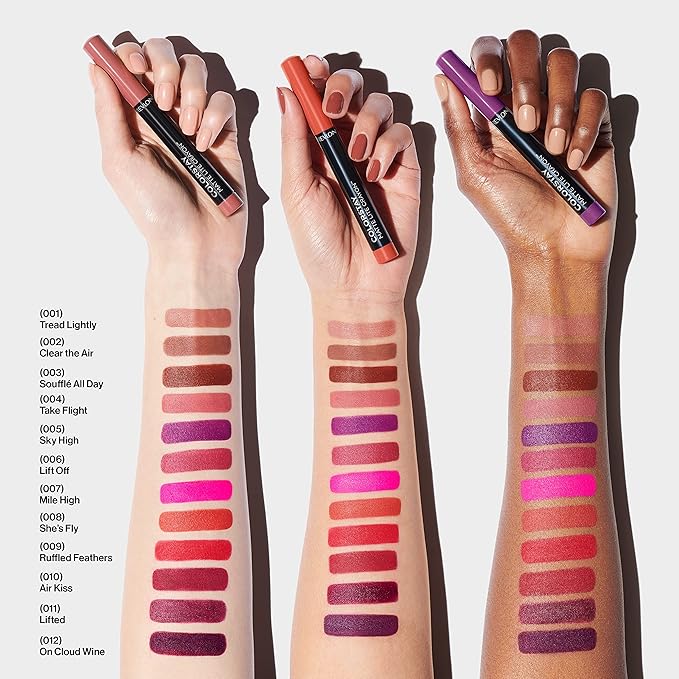 REVLON ColorStay Matte Lite Crayon Lipstick with Built-in Sharpener, Smudge-proof, Water-Resistant Non-Drying Lipcolor, 008 She's Fly, 0.049 oz