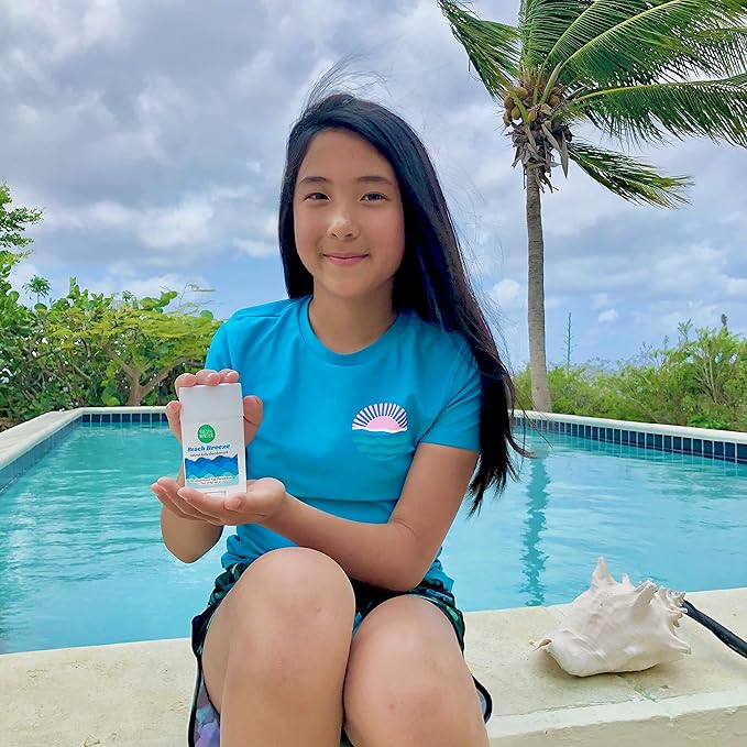 Fresh Monster Natural Deodorant for Kids and Teens I Aluminum-Free, Paraben-Free and Hypoallergenic I Dermatologist Tested I 24-Hour Protection I Beach Breeze Scent I 1.76 oz I 1 Count