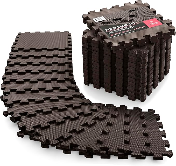 Gym Flooring Set - Interlocking EVA Soft Foam 18 Pieces