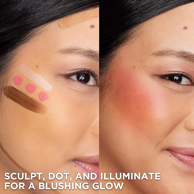 L'Oreal Paris Cosmetics L'Oreal Paris True Match Lumi Le Liquid Blush, Intense Lightweight Blush Formula With Liquid Pigments, Glowy True Rose, 0.33 Fl Oz