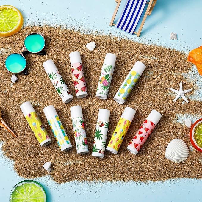 50 Pcs Summer Lip Balm Bulk Gifts