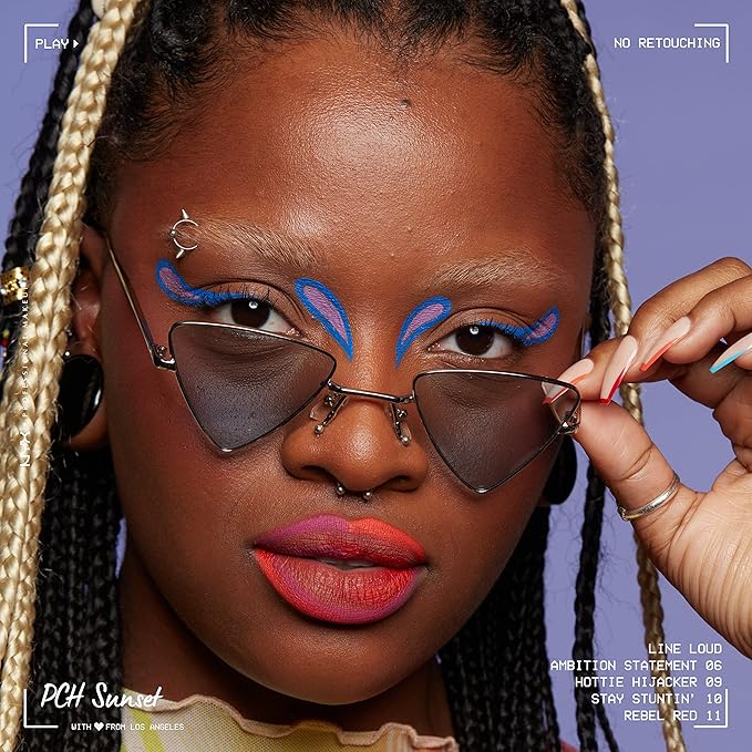 NYX PROFESSIONAL MAKEUP Line Loud Lip Liner, Longwear and Pigmented Lip Pencil with Jojoba Oil & Vitamin E - Hottie Hijacker (Hot Blue Pink)