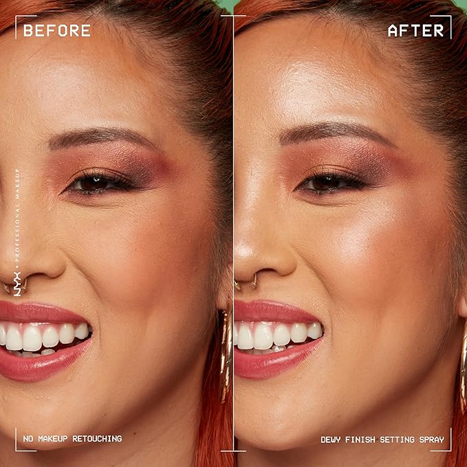 NYX PROFESSIONAL MAKEUP Makeup Setting Spray, Dewy Finish Up Wear