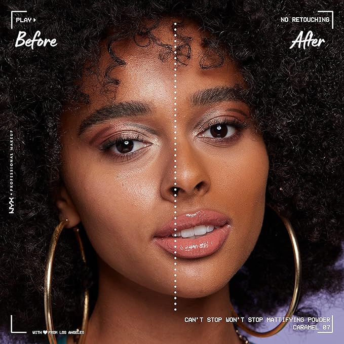 NYX PROFESSIONAL MAKEUP Can't Stop Won't Stop Mattifying Pressed Powder - Caramel