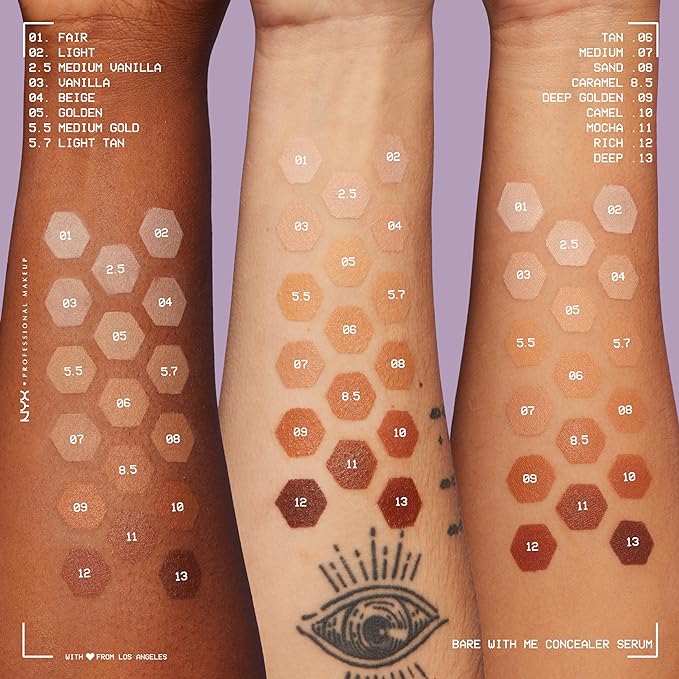 NYX PROFESSIONAL MAKEUP Bare With Me Concealer Serum, - Fair