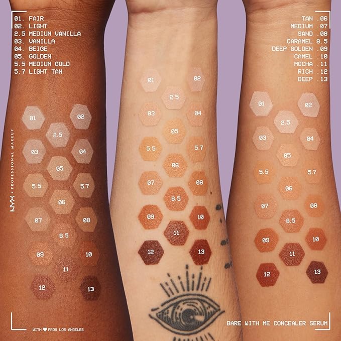 NYX PROFESSIONAL MAKEUP Bare With Me Concealer Serum, - Sand