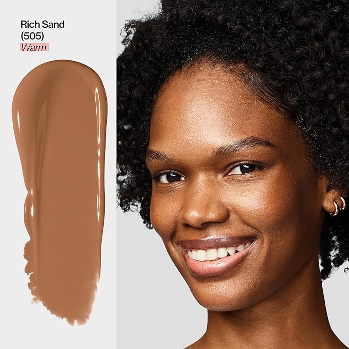 Revlon Illuminance Tinted Serum, Triple Hyaluronic Acid, Evens Out Skin Tone Over Time and Hydrates All Day, SPF 15, 505 Rich Sand, 0.94 fl oz.