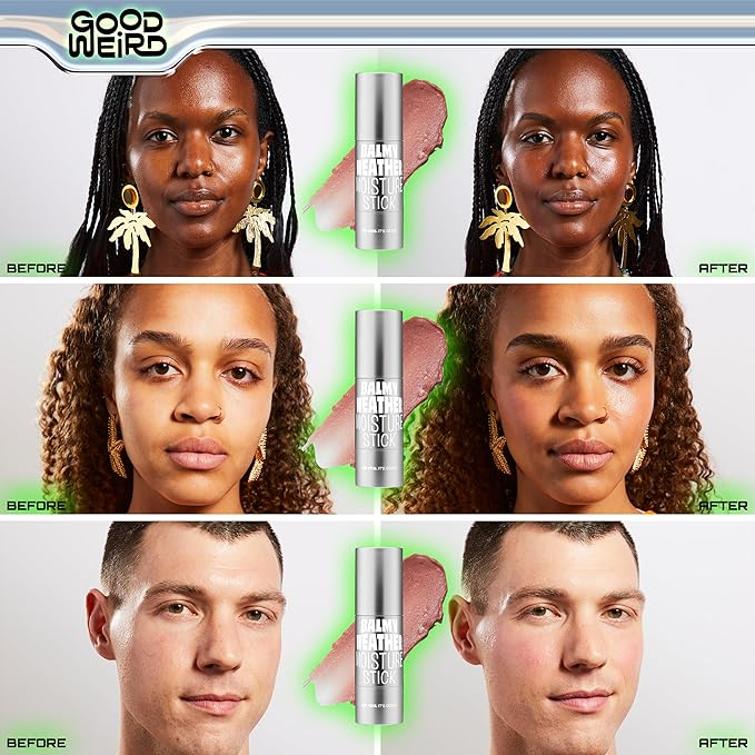 GOOD WEIRD Highlighter: Balmy Weather Blush Stick - (Dusty Rose) 15 oz