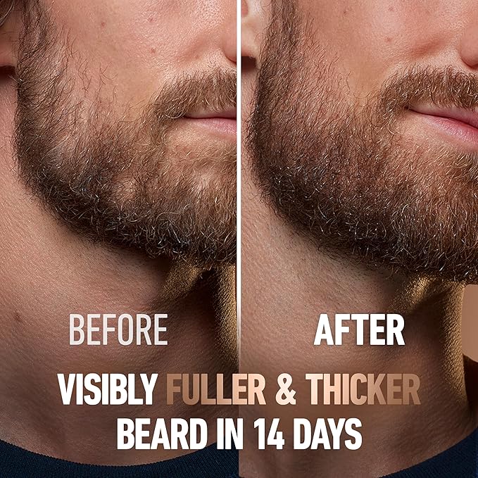 King C. Gillette Beard Thickener formulated with Vitamin B complex and Caffeine, 1.7oz