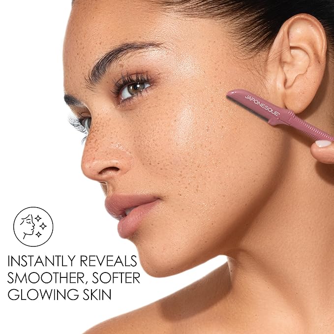 JAPONESQUE Dermaplaner Replacement Blades 4-Pack, Facial Razor Blade Heads Only