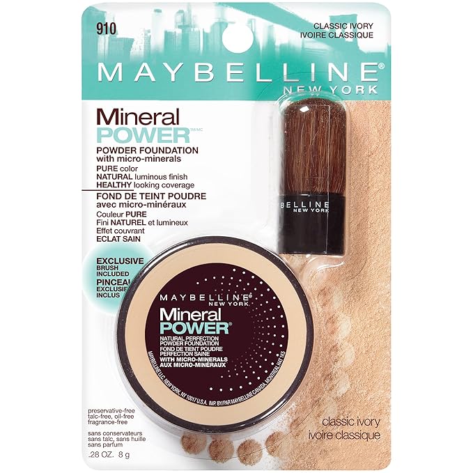 Maybelline New York Mineral Power Powder Foundation, Classic 0.28 Ounce