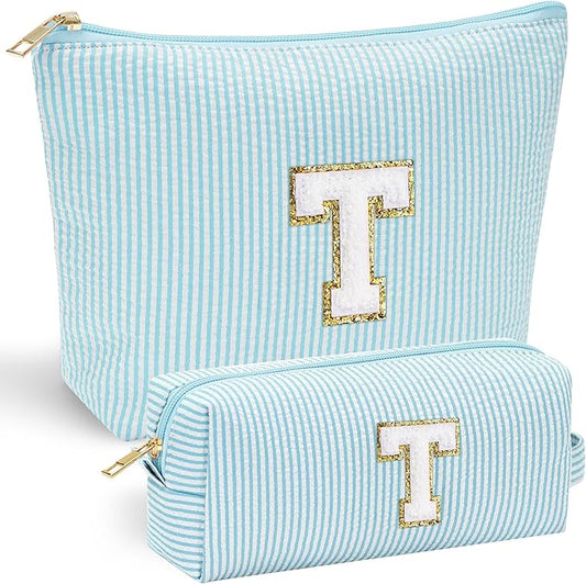 Yoolife initial makeup bag for