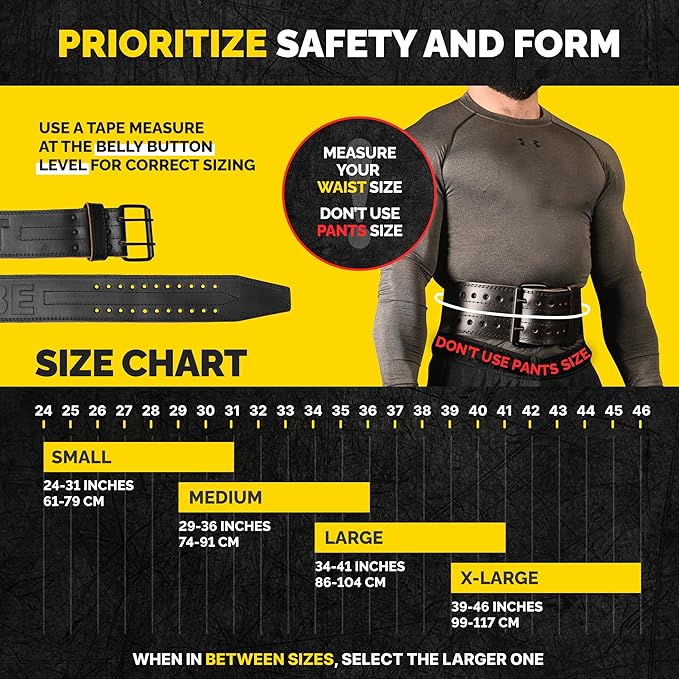 5mm Premium Weight Lifting Belt - 100% Genuine