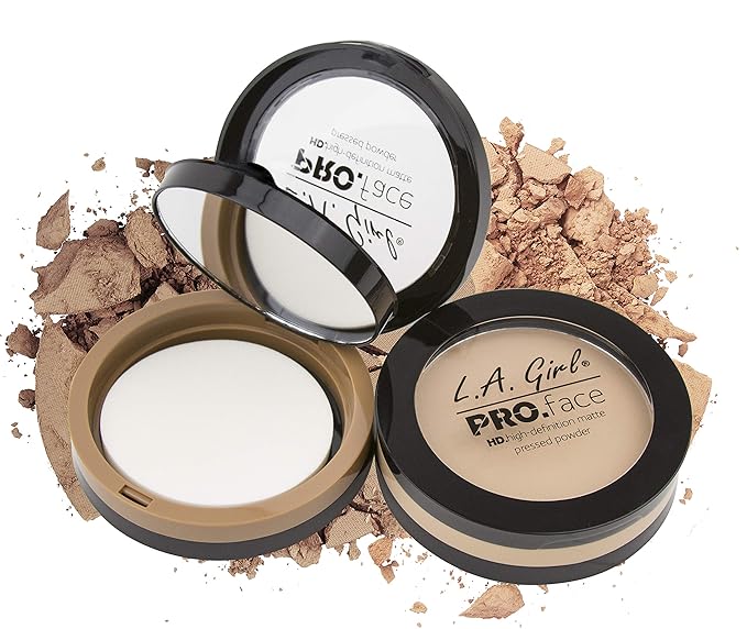 L.A. Girl Pro Face HD Matte Pressed Powder, 3) (GPP615)