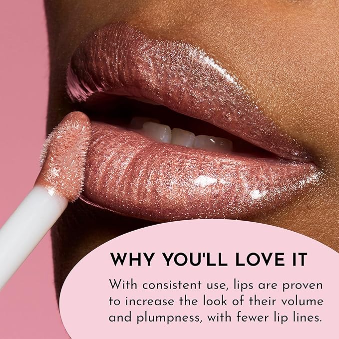 Forget the Filler Lip Plumping Line Smoothing Gloss - Candy Sky - Premium Volumizing Lip Gloss with Natural Ingredients Designed to Plump, Firm, and Hydrate Lips 0.11 oz