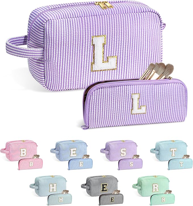 YOOLIFE Initial Makeup Bag for