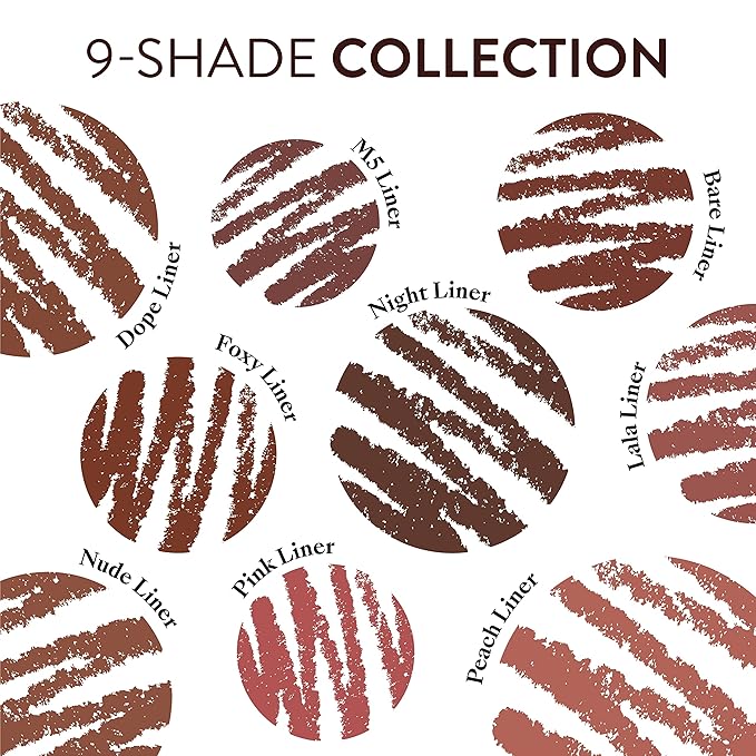 Mented Cosmetics Lip Liner for Women, Dark Brown Lipliner Lip Pencil, Waterproof Lipliner, Vegan + Cruelty Free Makeup, Pretty in Pink