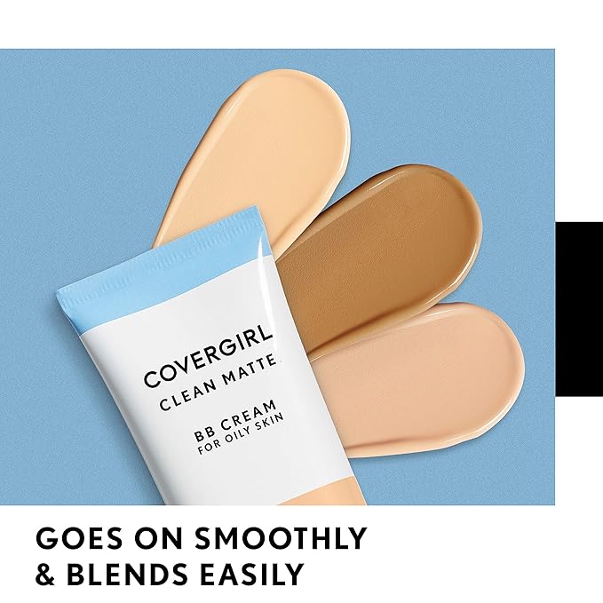 COVERGIRL - Clean Matte BB Cream, Oil-Free, Long-Lasting, of 2)