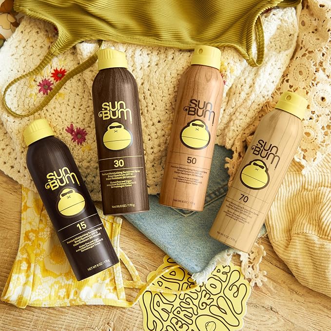 Sun Bum Original SPF 30 Sunscreen Body Spray | Broad Spectrum Moisturizing Sunblock with Vitamin E | Hawaii 104 Act Compliant (Octinoxate & Oxybenzone Free) | 2 Pack, 6 oz