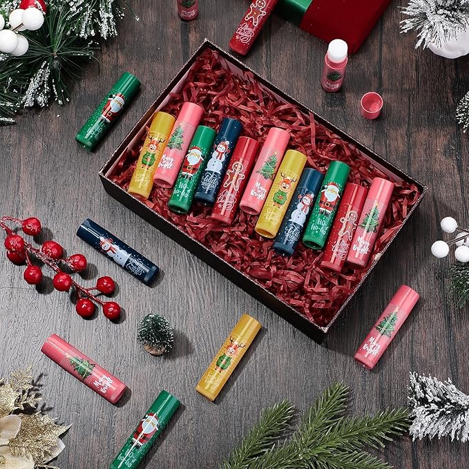 100 Pcs Christmas Lip Balm Lip