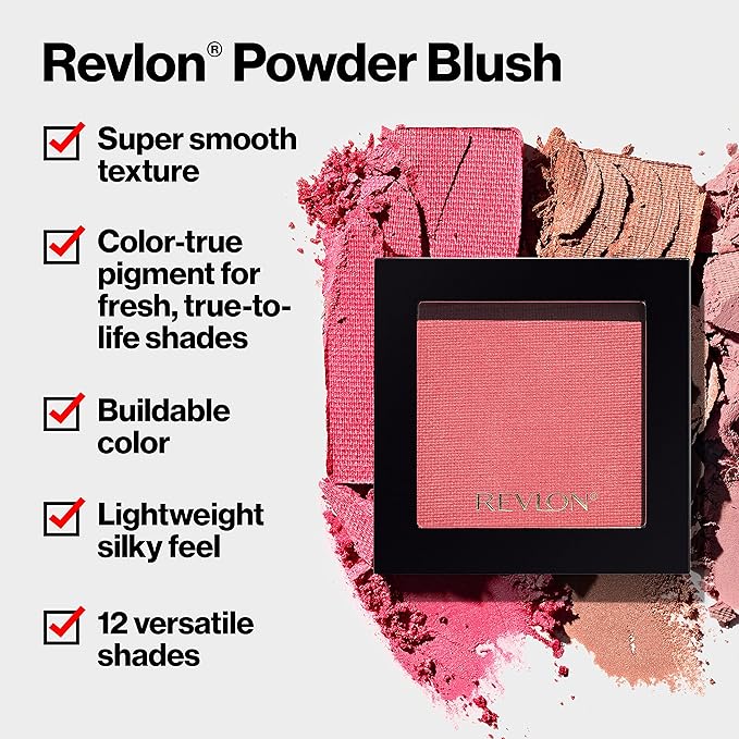 Revlon Blush, Powder Blush Face Makeup, High Impact 030 Pinkognito, 0.17 oz